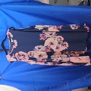 J Howard Woman NWT Plus Size Sleeveless Shift Floral Dress 22W